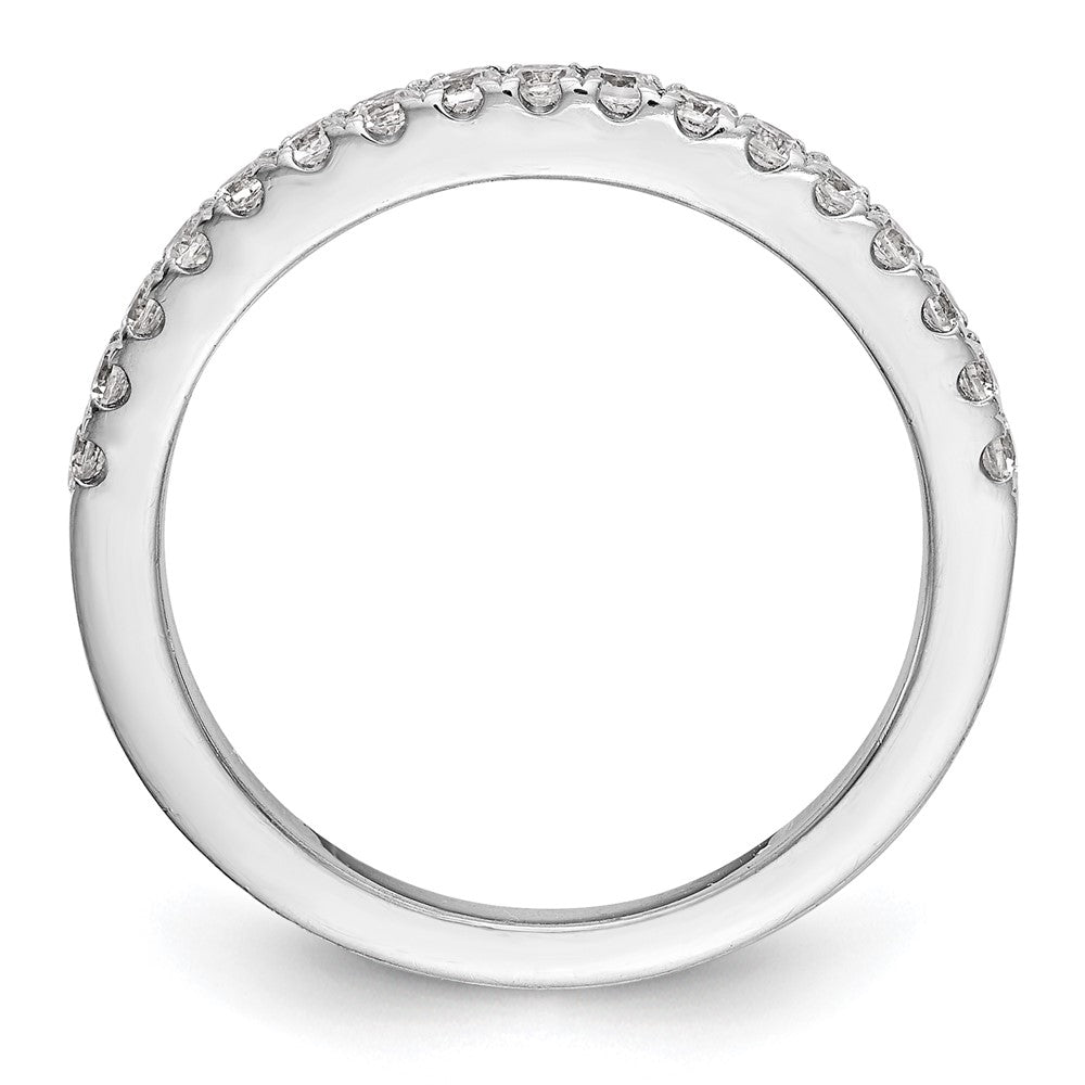 14K Weißgold Damen-Trauring mit natürlichen Diamanten, 0,34 ct Gesamtgewicht