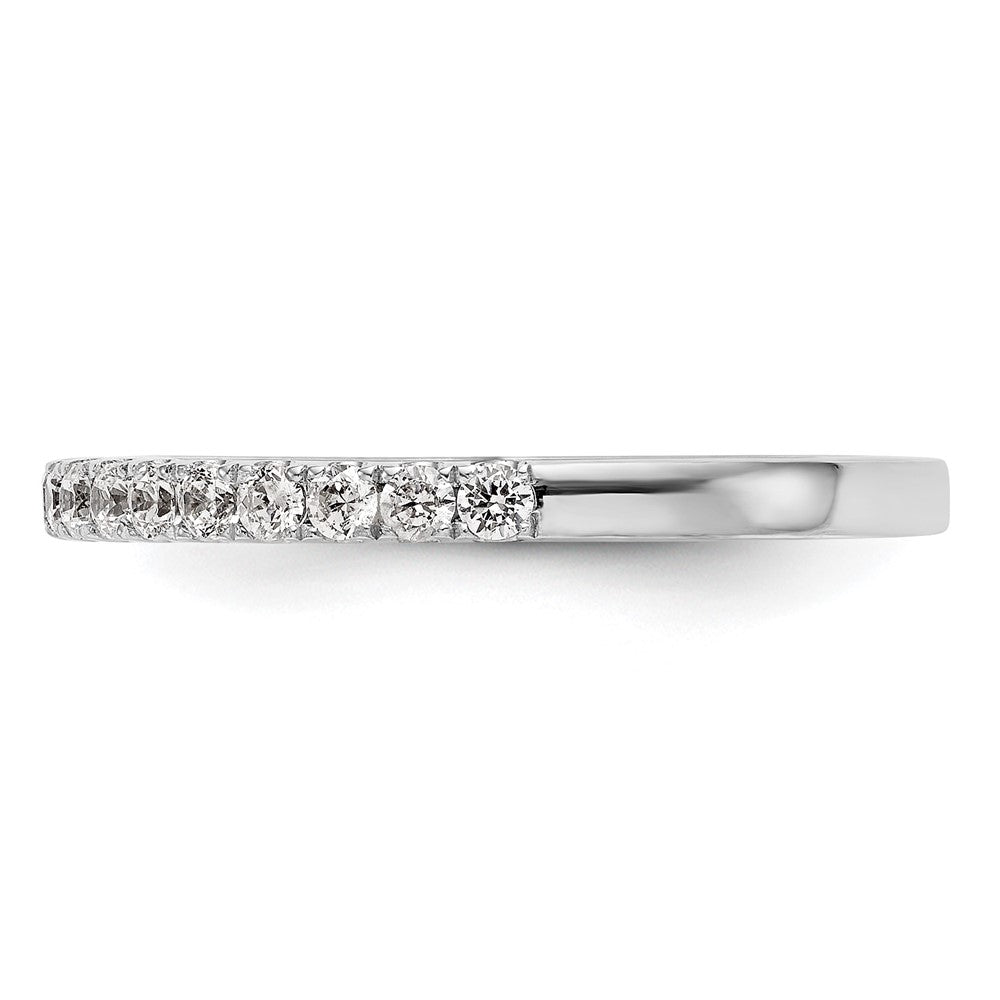 14K Weißgold Damen-Trauring mit natürlichen Diamanten, 0,34 ct Gesamtgewicht