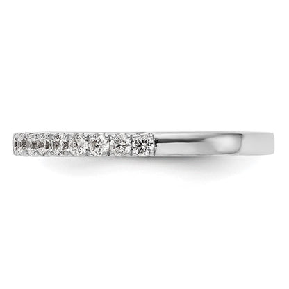 14K Weißgold Damen-Trauring mit natürlichen Diamanten, 0,34 ct Gesamtgewicht