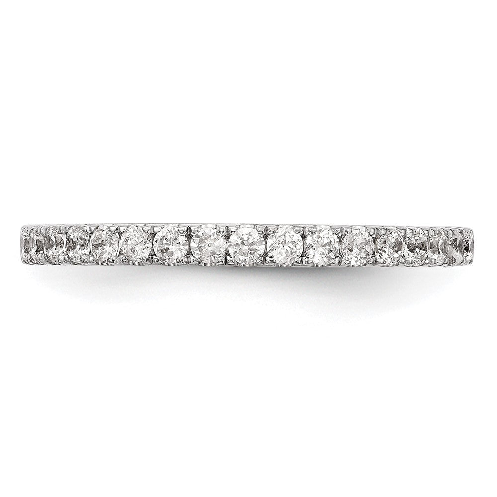 14K Weißgold Damen-Trauring mit natürlichen Diamanten, 0,34 ct Gesamtgewicht