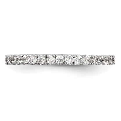 14K Weißgold Damen-Trauring mit natürlichen Diamanten, 0,34 ct Gesamtgewicht