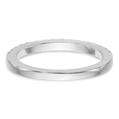 14K Weißgold Damen-Trauring mit natürlichen Diamanten, 0,34 ct Gesamtgewicht