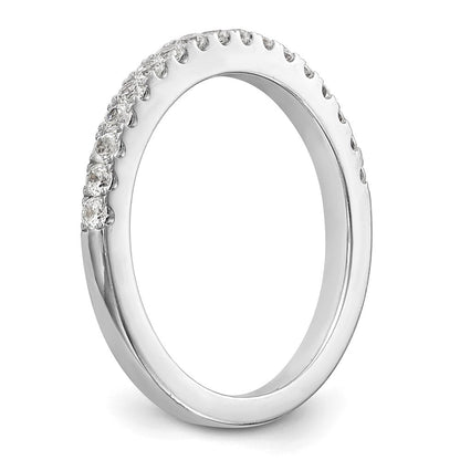 14K Weißgold Damen-Trauring mit natürlichen Diamanten, 0,34 ct Gesamtgewicht