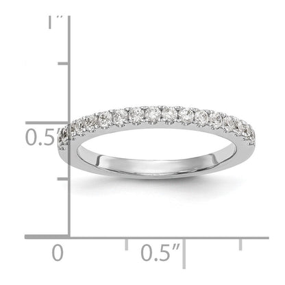 14K Weißgold Damen-Trauring mit natürlichen Diamanten, 0,34 ct Gesamtgewicht