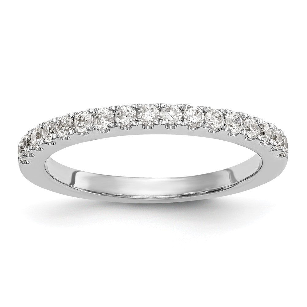 14K Weißgold Damen-Trauring mit natürlichen Diamanten, 0,34 ct Gesamtgewicht