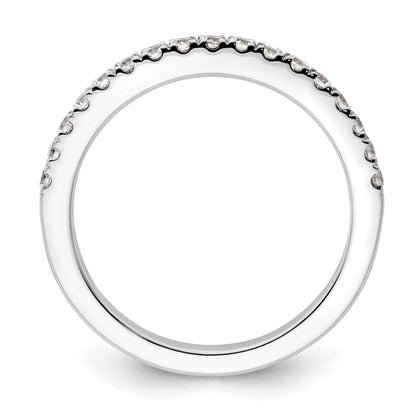 14K Weißgold Ehering mit natürlichen Diamanten