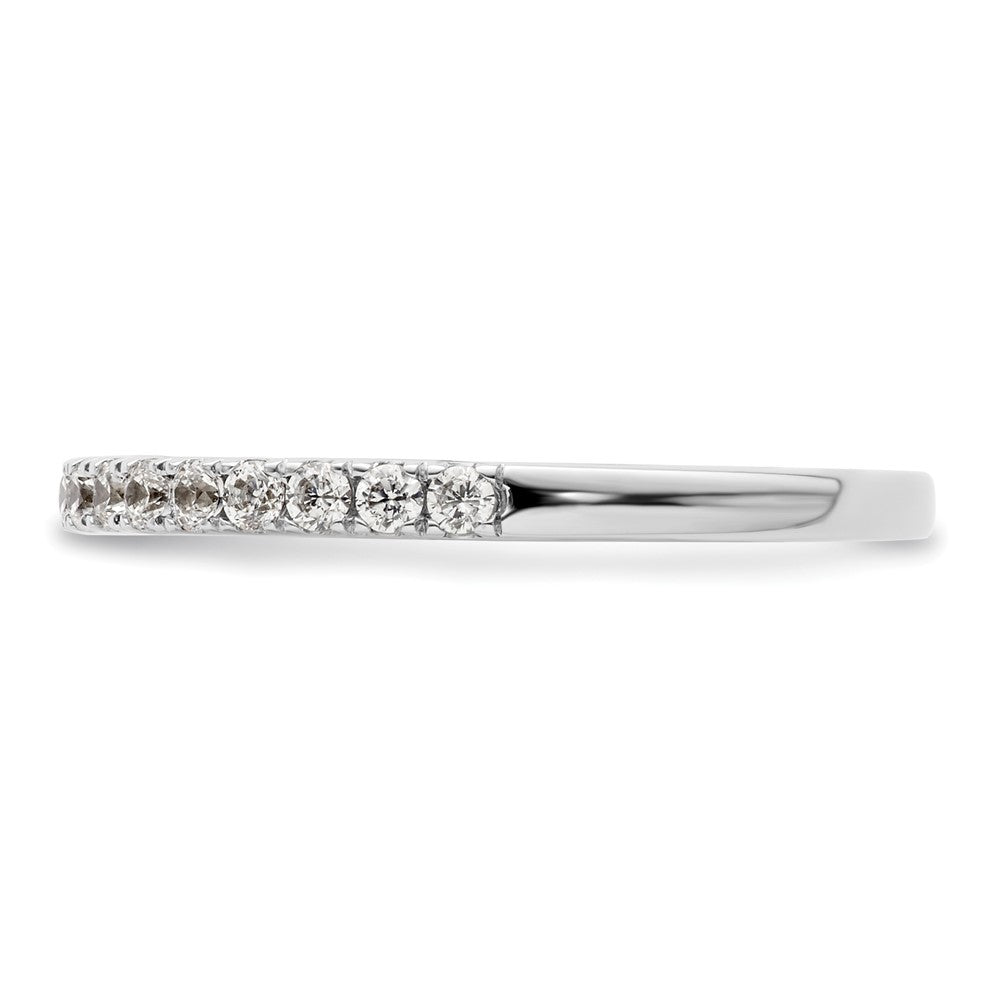 14K Weißgold Ehering mit natürlichen Diamanten