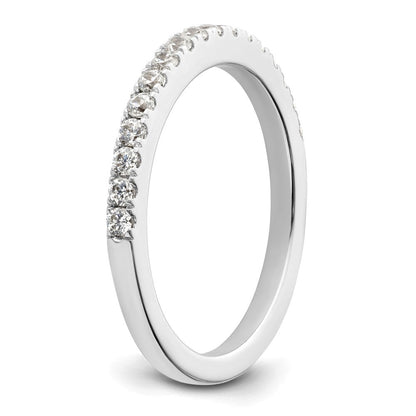14K Weißgold Ehering mit natürlichen Diamanten