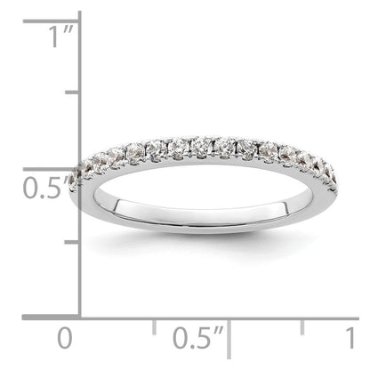 14K Weißgold Ehering mit natürlichen Diamanten