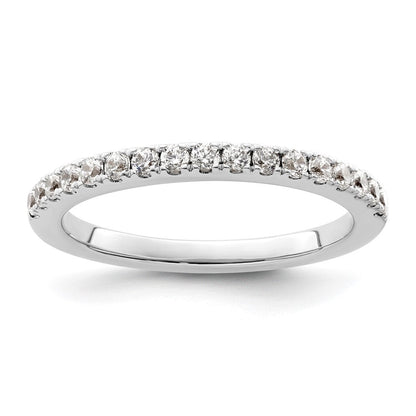 14K Weißgold Ehering mit natürlichen Diamanten