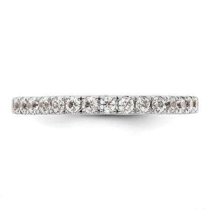 14K Weißgold Ehering mit 0,5 ct. im Labor gezüchteten Diamanten, VS/SI+ G+, komplett