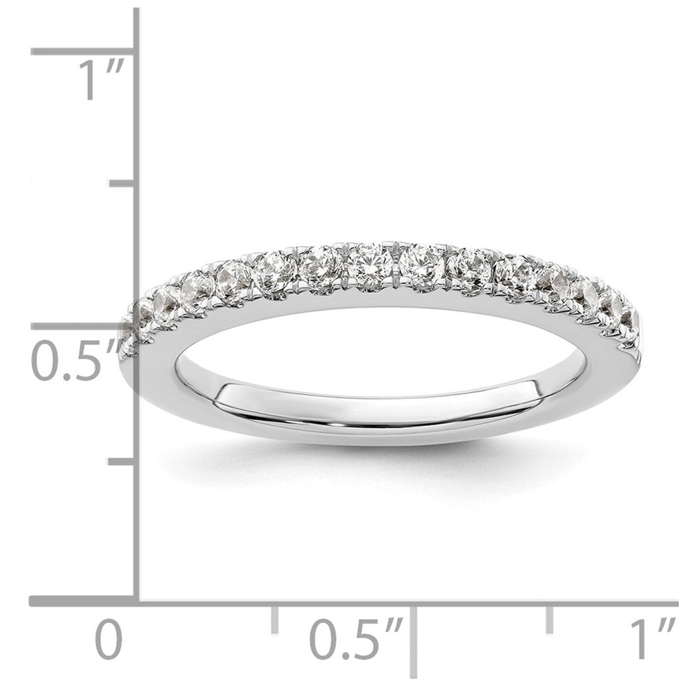14K Weißgold Ehering mit natürlichen Diamanten