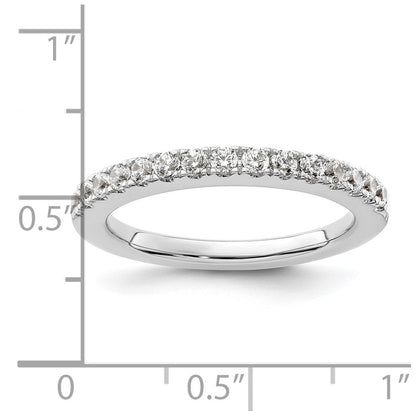 14K Weißgold Ehering mit natürlichen Diamanten