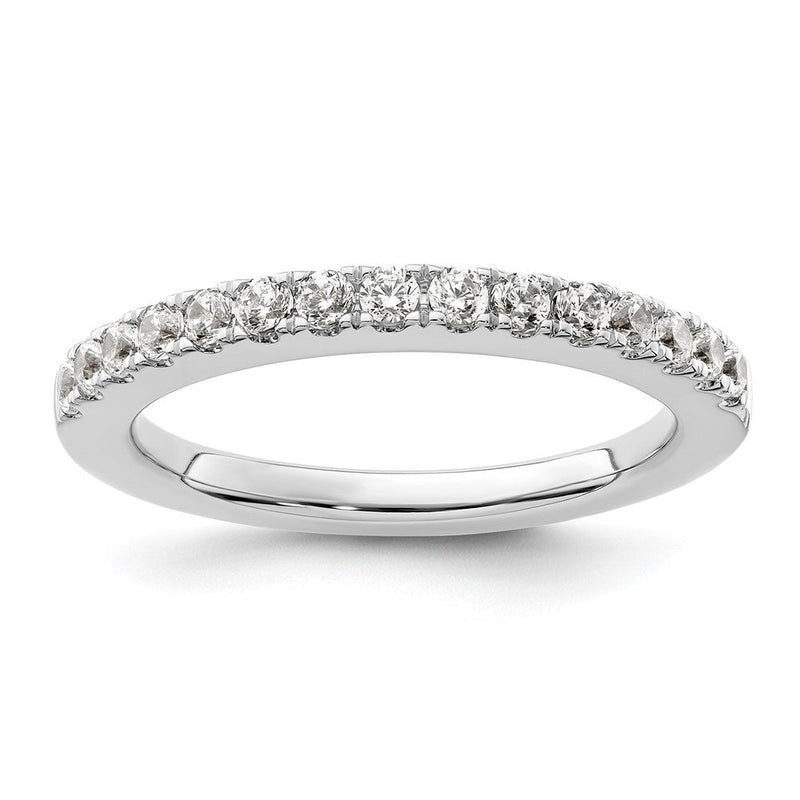 14K Weißgold Ehering mit natürlichen Diamanten
