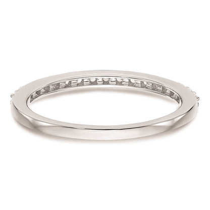 14K Weißgold Ehering mit natürlichen Diamanten