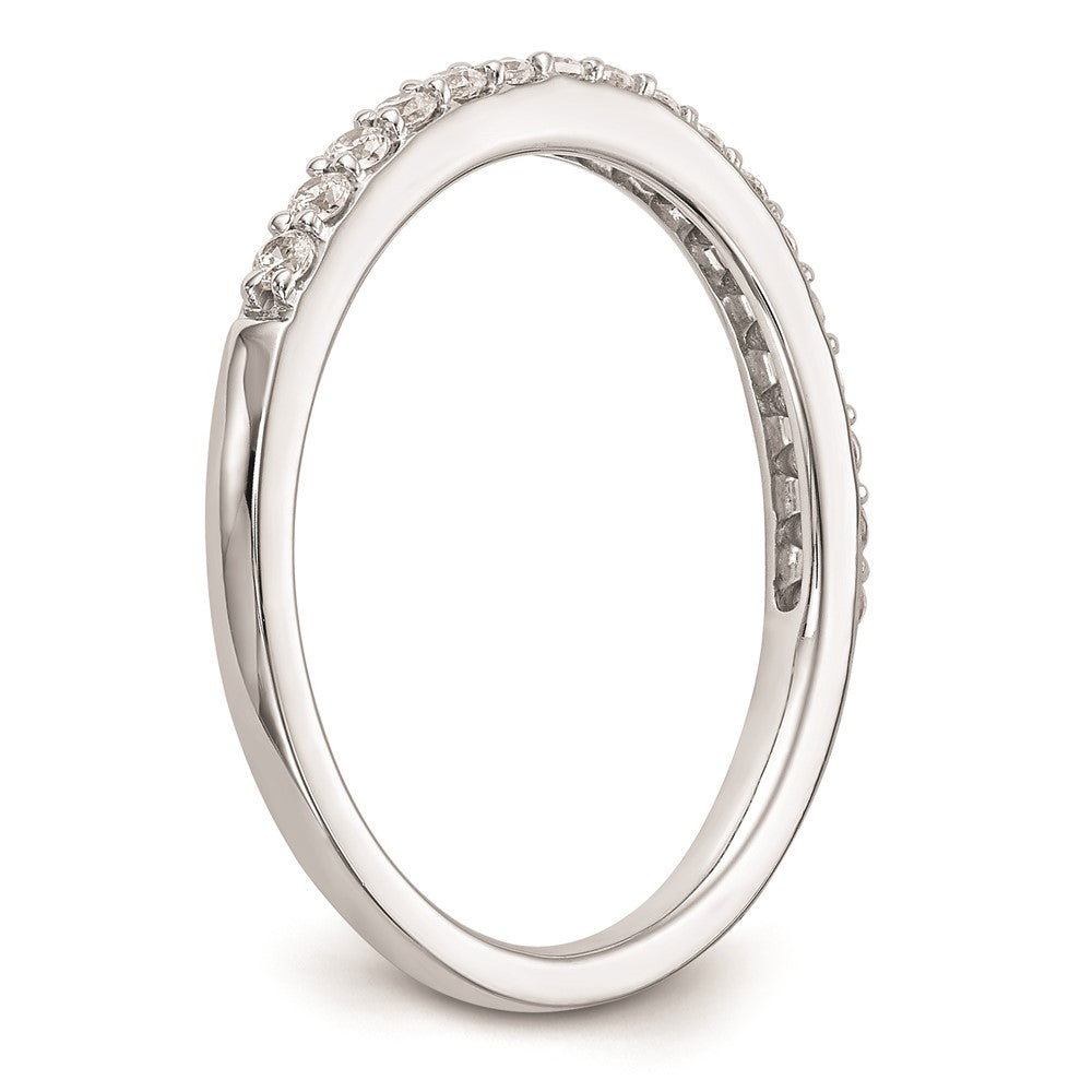14K Weißgold Ehering mit natürlichen Diamanten