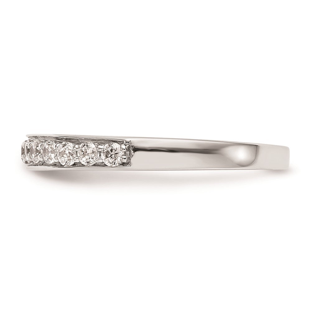14K Weißgold Ehering mit natürlichen Diamanten