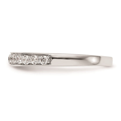 14K Weißgold Ehering mit natürlichen Diamanten