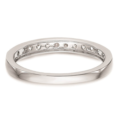 14K Weißgold Ehering mit natürlichen Diamanten