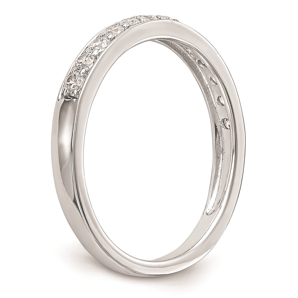 14K Weißgold Ehering mit natürlichen Diamanten