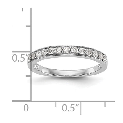 14K Weißgold Ehering mit natürlichen Diamanten
