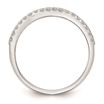 14K Weißgold Ehering mit rundem natürlichem Diamant