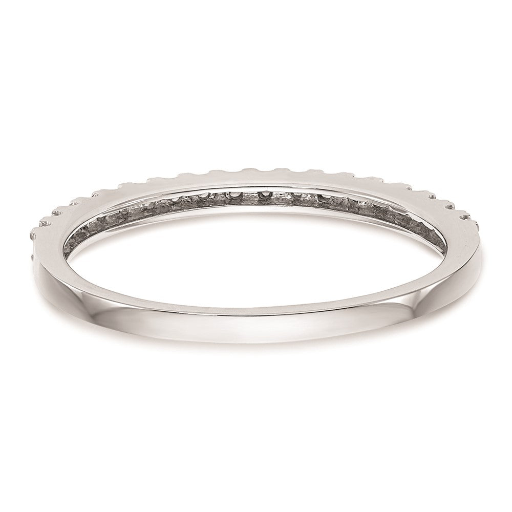 14K Weißgold Ehering mit rundem natürlichem Diamant