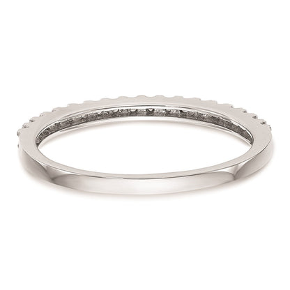 14K Weißgold Ehering mit rundem natürlichem Diamant