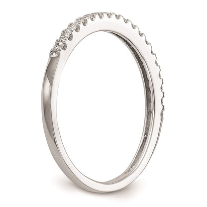 14K Weißgold Ehering mit rundem natürlichem Diamant