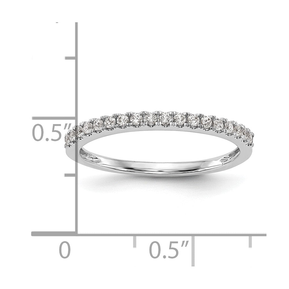 14K Weißgold Ehering mit rundem natürlichem Diamant