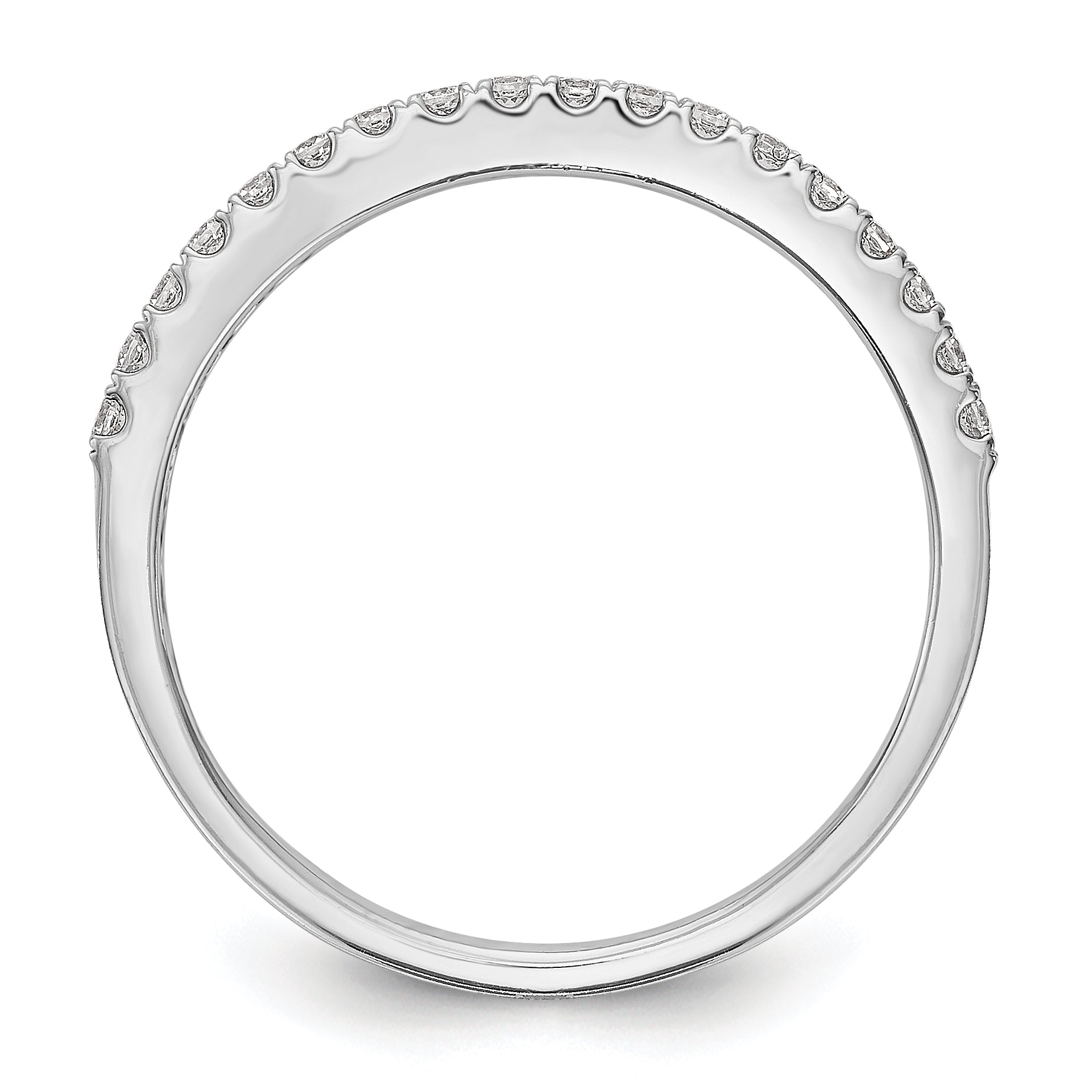 14K Weißgold Ehering mit 0,2 ct. laborgezüchteten Diamanten, VS/SI+ G+