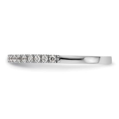 14K Weißgold Ehering mit 0,2 ct. laborgezüchteten Diamanten, VS/SI+ G+