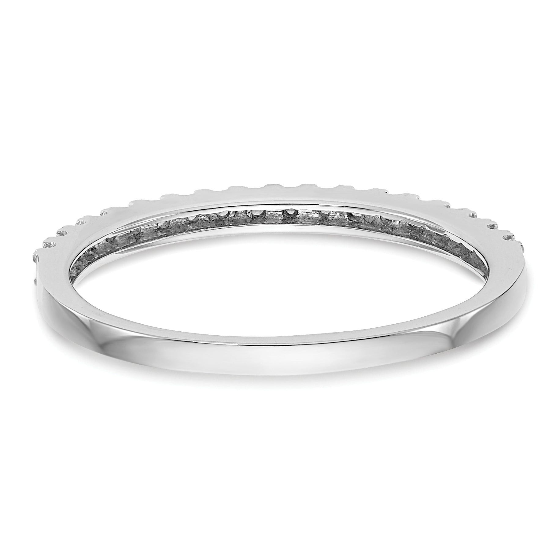 14K Weißgold Ehering mit 0,2 ct. laborgezüchteten Diamanten, VS/SI+ G+