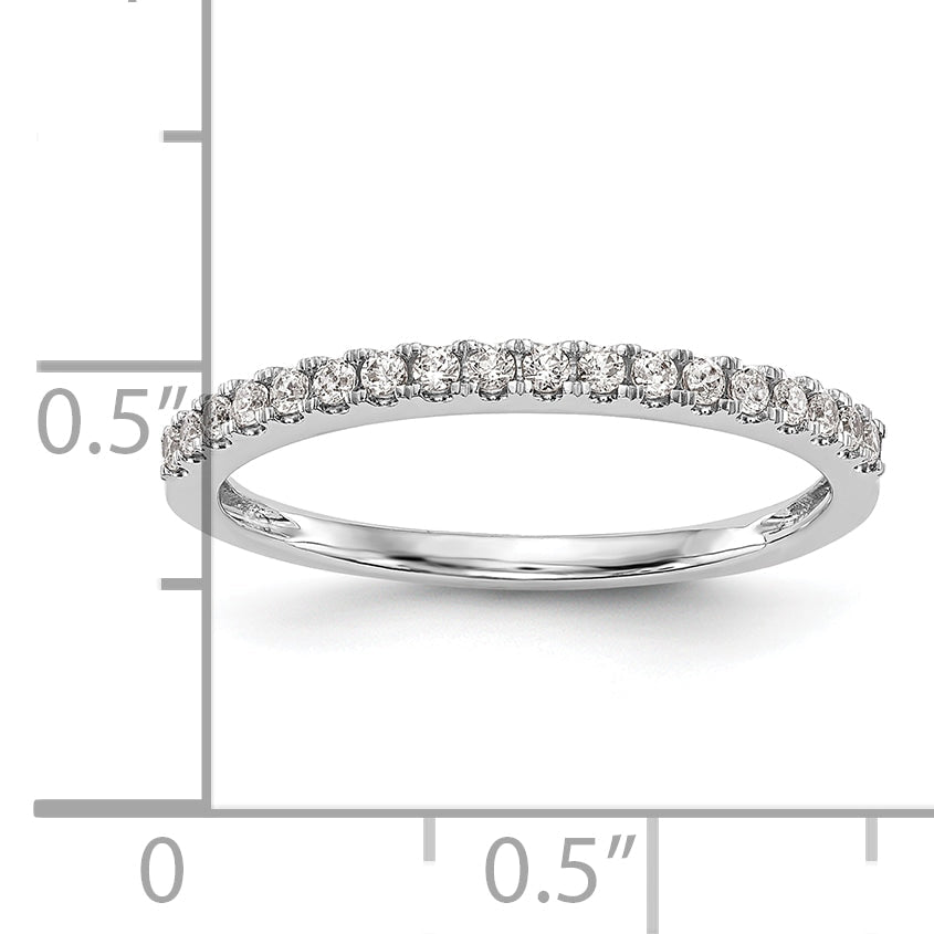 14K Weißgold Ehering mit 0,2 ct. laborgezüchteten Diamanten, VS/SI+ G+