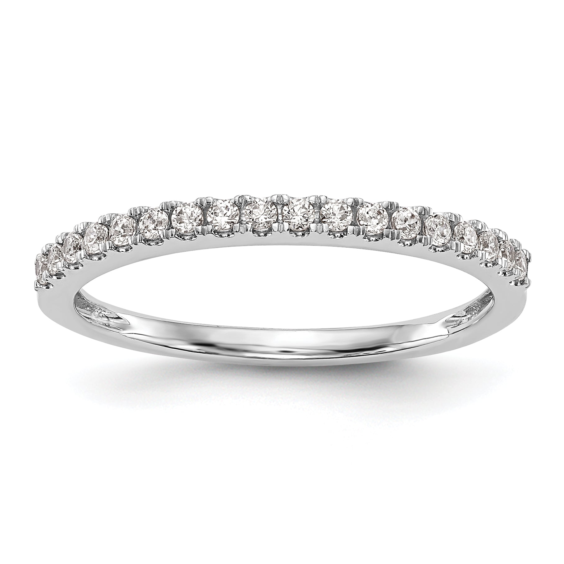 14K Weißgold Ehering mit 0,2 ct. laborgezüchteten Diamanten, VS/SI+ G+