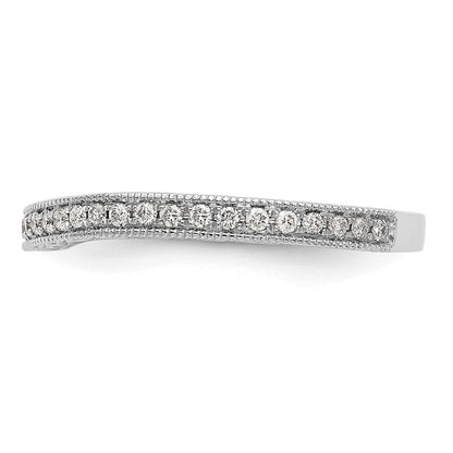 14K Weißgold Ehering mit natürlichen Diamanten