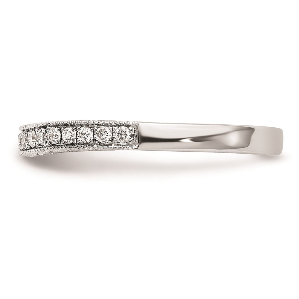 14K Weißgold Ehering mit natürlichen Diamanten
