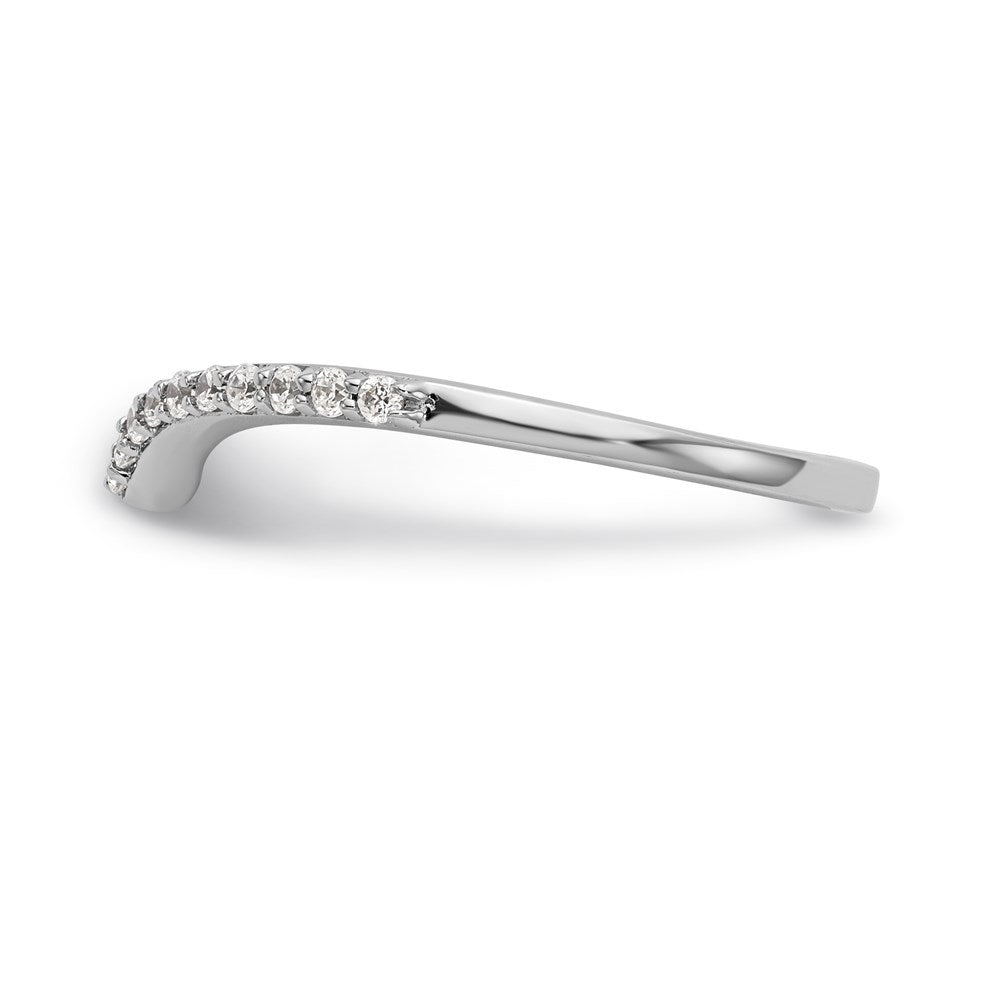 14K Weißgold Ehering mit natürlichen Diamanten