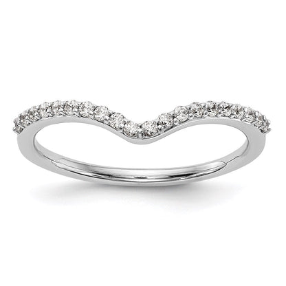 14K Weißgold Ehering mit natürlichen Diamanten