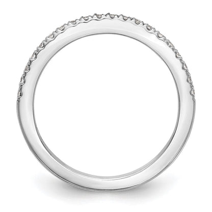 14K Weißgold Ehering mit natürlichen Diamanten