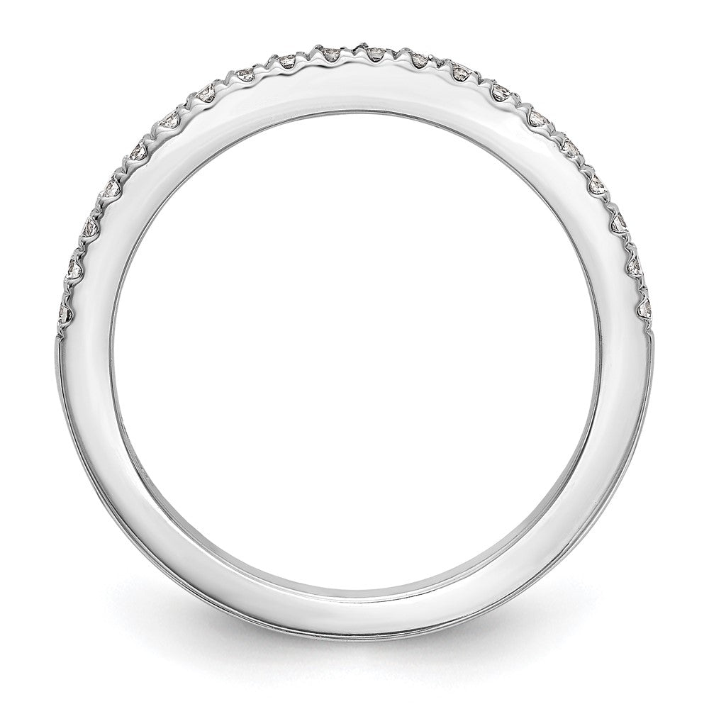 14K Weißgold Ehering mit natürlichen Diamanten