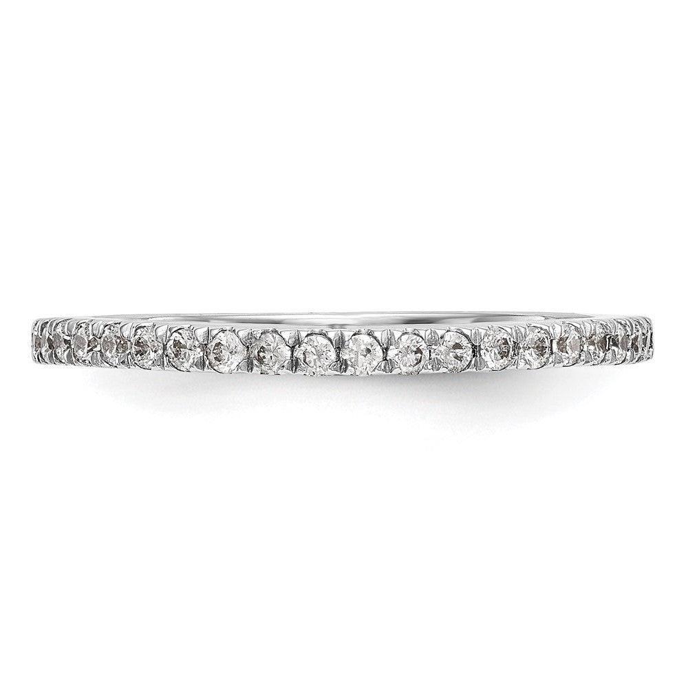 14K Weißgold Ehering mit natürlichen Diamanten