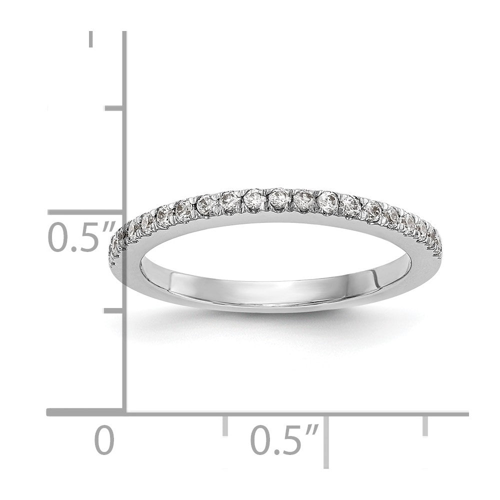 14K Weißgold Ehering mit natürlichen Diamanten