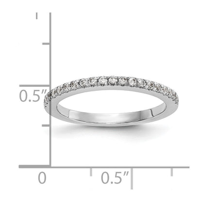 14K Weißgold Ehering mit natürlichen Diamanten
