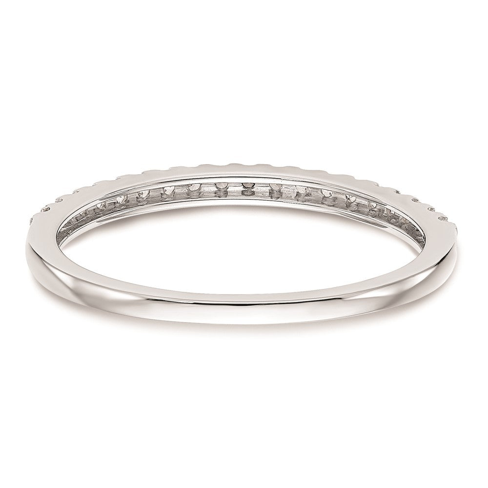 14K Weißgold Ehering mit natürlichen Diamanten, 0,19 ct Gesamtgewicht