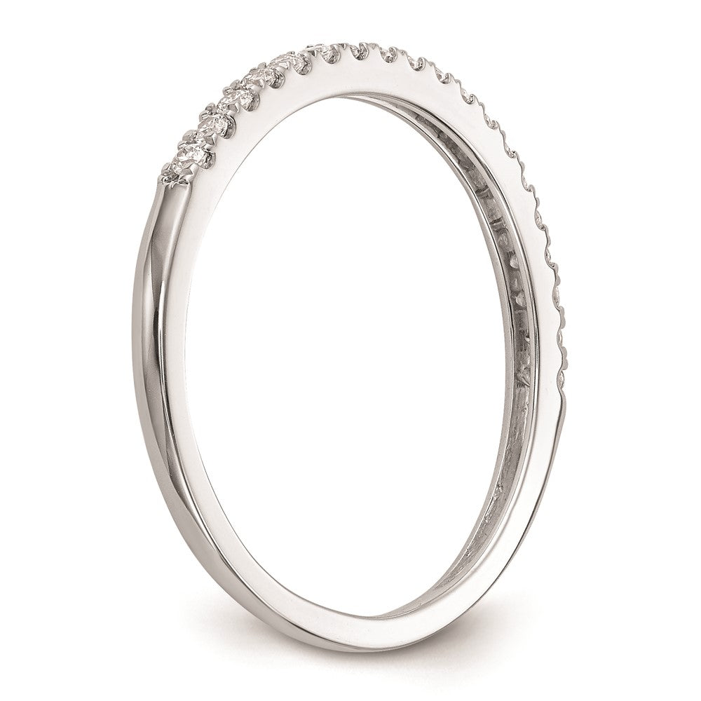 14K Weißgold Ehering mit natürlichen Diamanten, 0,19 ct Gesamtgewicht