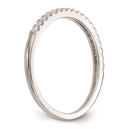 14K Weißgold Ehering mit natürlichen Diamanten, 0,19 ct Gesamtgewicht