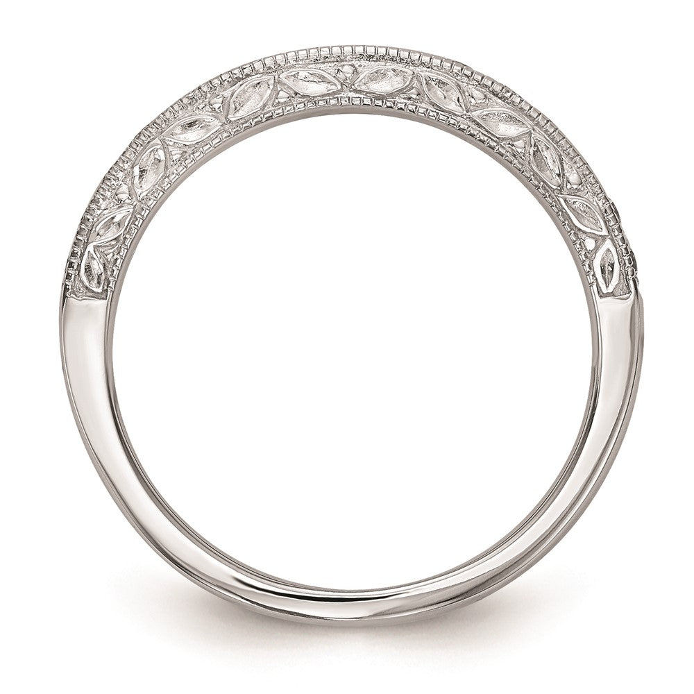 14K Weißgold Ehering mit natürlichen Diamanten