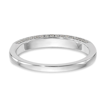 14K Weißgold Ehering mit natürlichen Diamanten