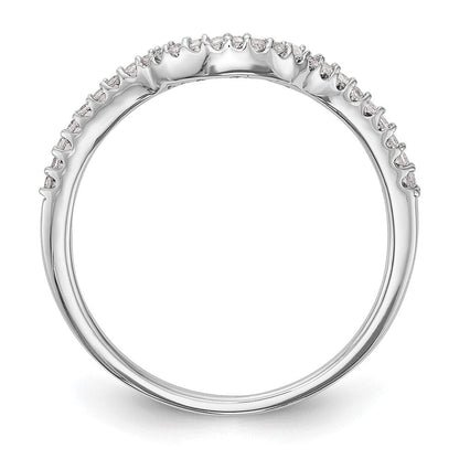14K Weißgold Ehering mit Labor-gezüchteten VS/SI+ G+ Diamanten